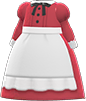 Animal Crossing Items Switch Berry red full-length maid gown