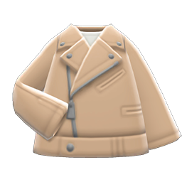 Animal Crossing Items Biker Jacket Beige