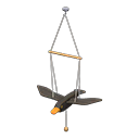 Animal Crossing Items Bird mobile Black