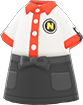 Animal Crossing Items Switch Black fast-food uniform