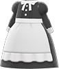 Animal Crossing Items Switch Black full-length maid gown