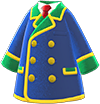 Animal Crossing Items Switch Blue conductor's jacket