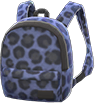 Animal Crossing Items Switch Blue leopard-print backpack