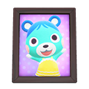 Animal Crossing Items Bluebear'S Photo Dark Wood