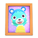 Animal Crossing Items Bluebear'S Photo Natural Wood