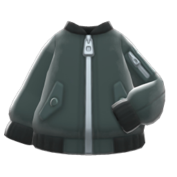 Animal Crossing Items Bomber-style Jacket Black