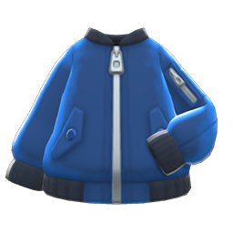 Animal Crossing Items Bomber-style Jacket Blue