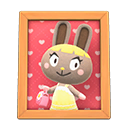 Animal Crossing Items Bonbon'S Photo Natural Wood