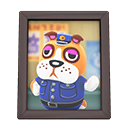 Animal Crossing Items Booker's photo Dark wood