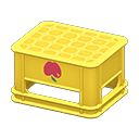 Animal Crossing Items Bottle crate Apple Logo Yellow