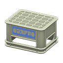 Animal Crossing Items Bottle crate Blue logo Logo Gray