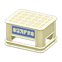 Animal Crossing Items Bottle crate Blue logo Logo White