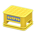 Animal Crossing Items Bottle crate Blue logo Logo Yellow