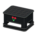 Animal Crossing Items Bottle crate Cherry Logo Black