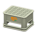 Animal Crossing Items Bottle crate Orange Logo Gray