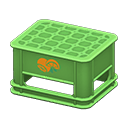 Animal Crossing Items Bottle crate Orange Logo Green