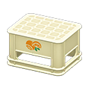 Animal Crossing Items Bottle crate Orange Logo White