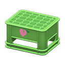 Animal Crossing Items Bottle crate Peach Logo Green