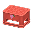 Animal Crossing Items Bottle crate Peach Logo Red