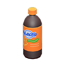 Animal Crossing Items Bottled beverage Orange Label Black