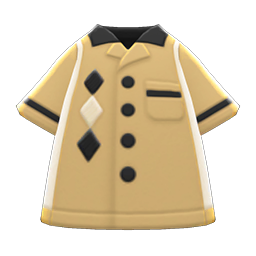 Animal Crossing Items Bowling Shirt Beige