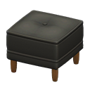 Animal Crossing Items Boxy stool Black