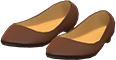 Animal Crossing Items Switch Brown basic pumps