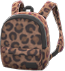 Animal Crossing Items Switch Brown leopard-print backpack