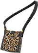 Animal Crossing Items Switch Brown python-print shoulder bag