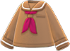 Animal Crossing Items Switch Brown sailor's shirt