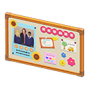 Animal Crossing Items Bulletin board People Displayed image Happy