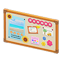 Animal Crossing Items Bulletin board Scenery Displayed image Happy