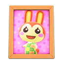 Animal Crossing Items Bunnie'S Photo Natural Wood