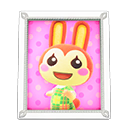 Animal Crossing Items Bunnie'S Photo White