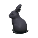 Animal Crossing Items Bunny garden decoration Black