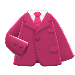 Animal Crossing Items Business Suitcoat Berry red