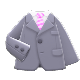 Animal Crossing Items Business Suitcoat Gray