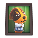 Animal Crossing Items Butch'S Photo Dark Wood