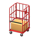 Animal Crossing Items Caged cart Red