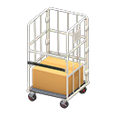 Animal Crossing Items Caged cart White