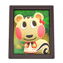 Animal Crossing Items Cally'S Photo Dark Wood