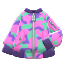 Animal Crossing Items Switch Camo Bomber-style Jacket