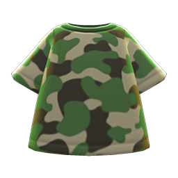 Animal Crossing Items Camo Tee Avocado