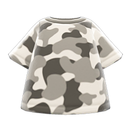 Animal Crossing Items Camo Tee Gray