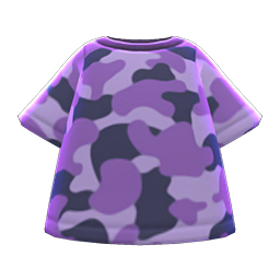 Animal Crossing Items Camo Tee Purple