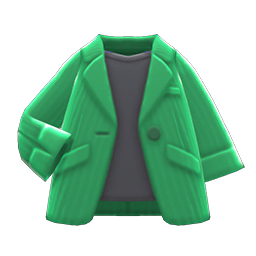 Animal Crossing Items Career Jacket Green