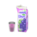 Animal Crossing Items Carton beverage Grape juice