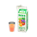 Animal Crossing Items Carton beverage Vegetable juice