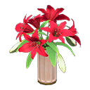 Animal Crossing Items Casablanca lilies Red