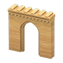 Animal Crossing Items Castle gate Light brown